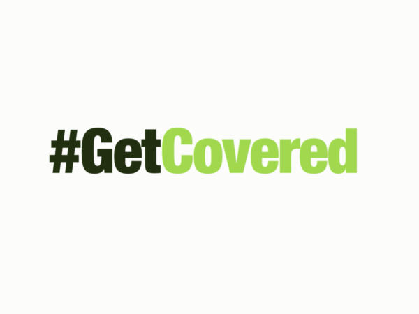 #GetCovered green campaign logo